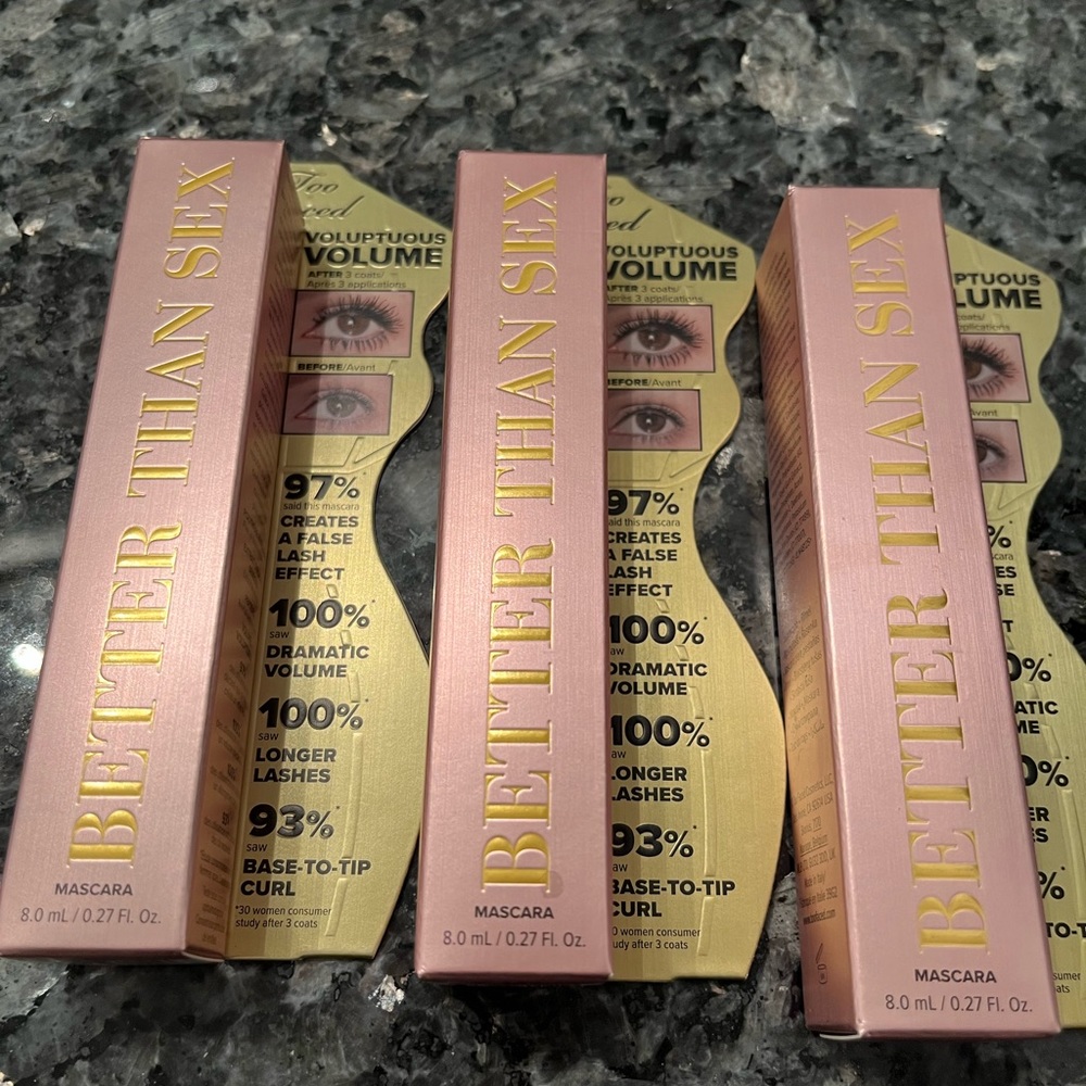 3 Full Size Better Than Sex Mascaras